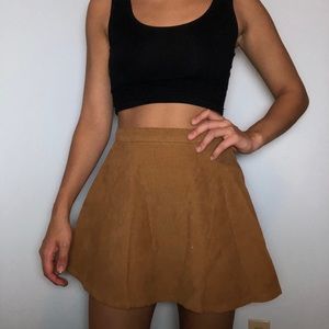 American apparel corduroy camel skirt